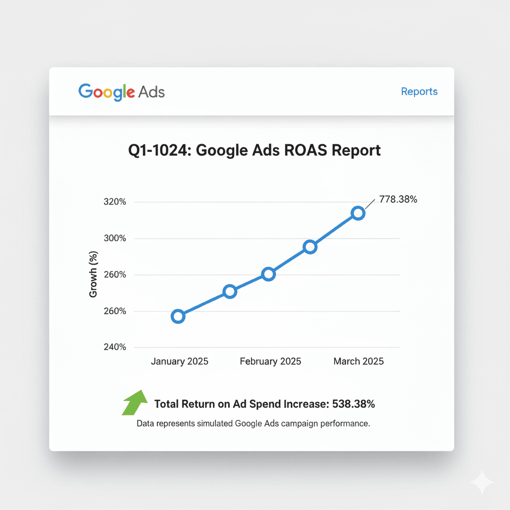 google ads roas 700% boost